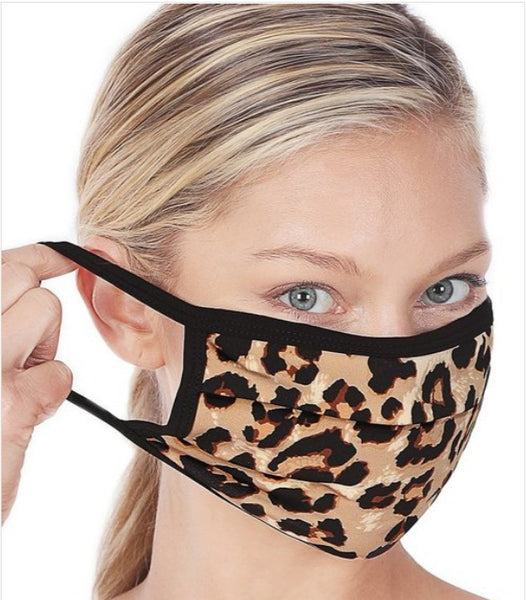 Leopard Print Mask
