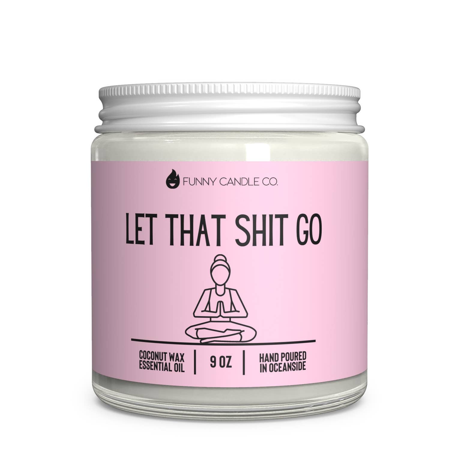Let That Sh*t Go Candle (Pink) Candle