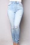 Baby Got Back Booty Lifting Jeans - Light Blue Wash