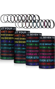 Inspirational rubber bracelets